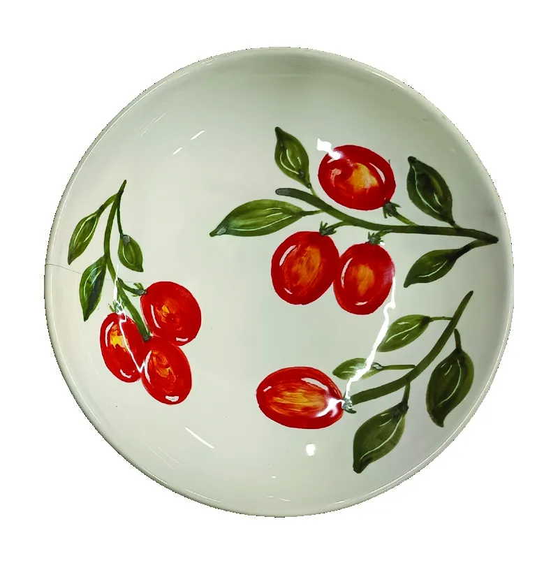Decoro Pomodoro Indiv. Pasta Bowl V613 – hand-painted Italian ceramic