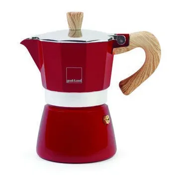 Gnali & Zani Venezia stovetop espresso maker in red – V703
